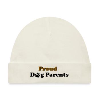 Proud Dog Parents - Baby Premium Organic Mütze - Naturweiß - Vorne