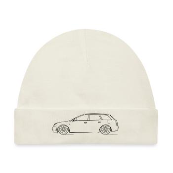 RS4 B5 - Was is'n das für'n Kombi??! - Baby Premium Organic Mütze - Naturweiß - Vorne