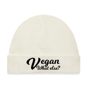Vegan Veggie - Baby Premium Organic Mütze - Naturweiß - Vorne