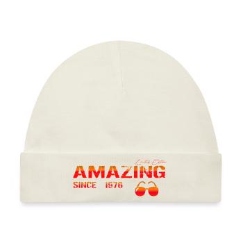 Amazing since 1976 - Baby Premium Organic Mütze - Naturweiß - Vorne
