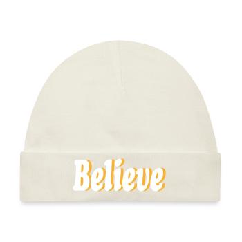 Believe - Baby Premium Organic Mütze - Naturweiß - Vorne