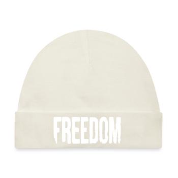 Freedom - Baby Premium Organic Mütze - Naturweiß - Vorne