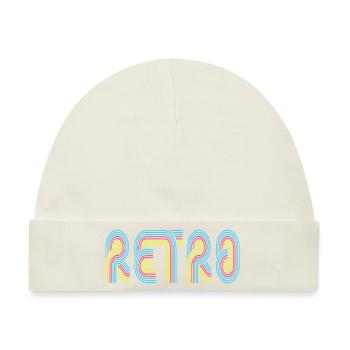 Retro - Baby Premium Organic Mütze - Naturweiß - Vorne