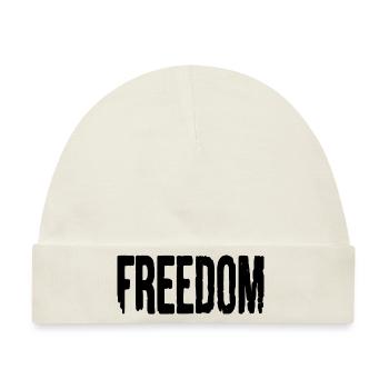 Freedom - Baby Premium Organic Mütze - Naturweiß - Vorne