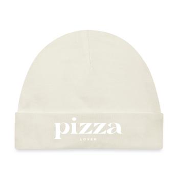 Pizza-Liebhaber - Baby Premium Organic Mütze - Naturweiß - Vorne