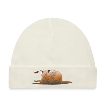 Sleepy fox - Baby Premium Organic Mütze - Naturweiß - Vorne