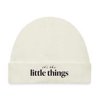 it's the little things - Baby Premium Organic Mütze - Naturweiß - Vorne