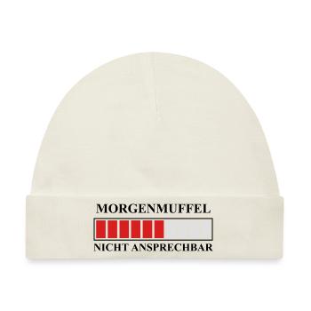 Morgenmuffel - Baby Premium Organic Mütze - Naturweiß - Vorne