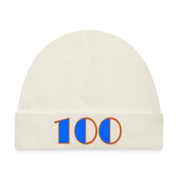 100. 100 JAHRE. 100-jähriges Jubiläum. GEBURTSTAG 100 - Baby Premium Organic Mütze - Naturweiß - Vorne