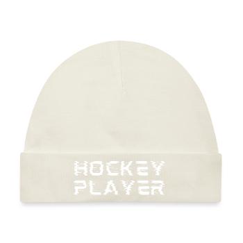 Hockeyspieler originelle Geschenkidee - Baby Premium Organic Mütze - Naturweiß - Vorne