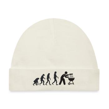 Grillen - Menschliche Evolution - Baby Premium Organic Mütze - Naturweiß - Vorne