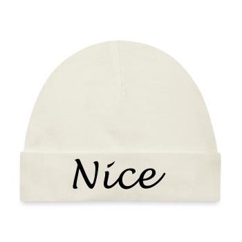 Nice - Baby Premium Organic Mütze - Naturweiß - Vorne