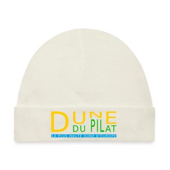 Dune du Pilat, die höchste Düne Europas - Baby Premium Organic Mütze - Naturweiß - Vorne