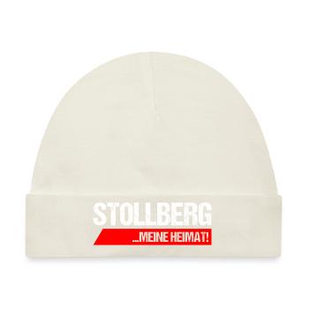 Stollberg Erzgebirge meine heimat1 - Baby Premium Organic Mütze - Naturweiß - Vorne