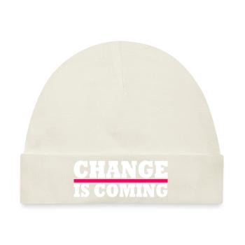 Change is coming - Baby Premium Organic Mütze - Naturweiß - Vorne