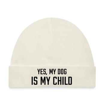 Hund Dog - Baby Premium Organic Mütze - Naturweiß - Vorne