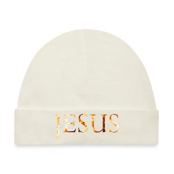 Jesus Feuerball - Baby Premium Organic Mütze - Naturweiß - Vorne