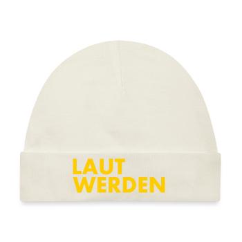 Laut werden - Baby Premium Organic Mütze - Naturweiß - Vorne