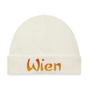 Wien Text - Baby Premium Organic Mütze - Naturweiß - Vorne