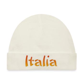 Italia Text - Baby Premium Organic Mütze - Naturweiß - Vorne