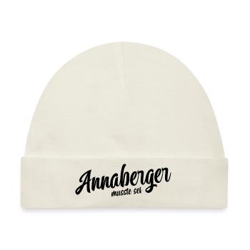 Annaberger musst du sein - Baby Premium Organic Mütze - Naturweiß - Vorne