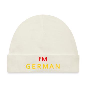 Im german - Baby Premium Organic Mütze - Naturweiß - Vorne