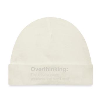 Overthinking - Baby Premium Organic Mütze - Naturweiß - Vorne