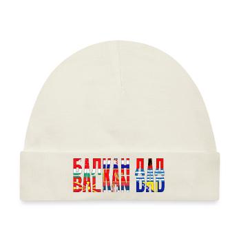 Balkan Papa bosnien serbien kroatien montenegro kosovo - Baby Premium Organic Mütze - Naturweiß - Vorne