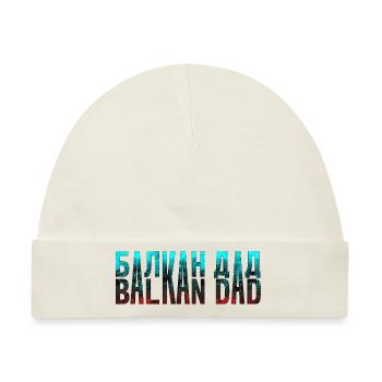 Balkan papa bosnien serbien kroatien montenegro kosovo - Baby Premium Organic Mütze - Naturweiß - Vorne