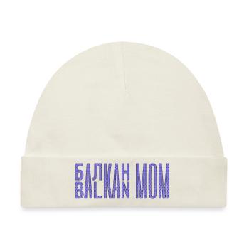 Balkan Mama Mama Bosnien Serbien Kroatien Montenegro - Baby Premium Organic Mütze - Naturweiß - Vorne