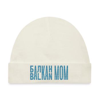 Balkan Mama Mama Bosnien Serbien Kroatien Montenegro - Baby Premium Organic Mütze - Naturweiß - Vorne