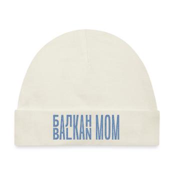 Balkan Mama Mama Bosnien Serbien Kroatien Montenegro - Baby Premium Organic Mütze - Naturweiß - Vorne
