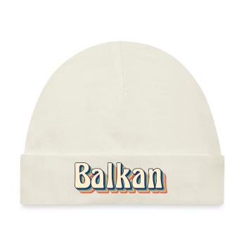 Balkan Papa bosnien serbien kroatien montenegro kosovo - Baby Premium Organic Mütze - Naturweiß - Vorne