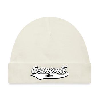 oslap baseball logo 2 - Baby Premium Organic Mütze - Naturweiß - Vorne