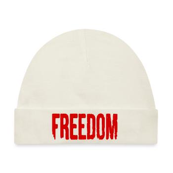 Freedom - Baby Premium Organic Mütze - Naturweiß - Vorne