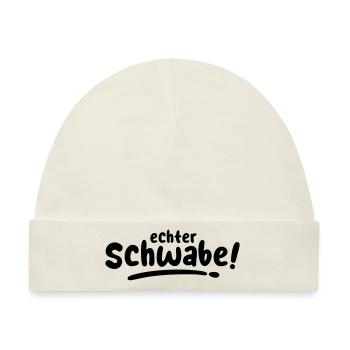 Echter Schwabe! - Baby Premium Organic Mütze - Naturweiß - Vorne