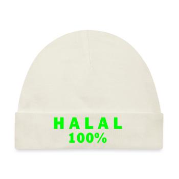 Halal - Baby Premium Organic Mütze - Naturweiß - Vorne