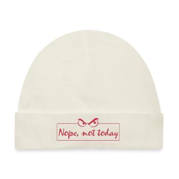 Nope not today - Baby Premium Organic Mütze - Naturweiß - Vorne