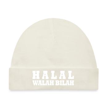 Halal - Baby Premium Organic Mütze - Naturweiß - Vorne