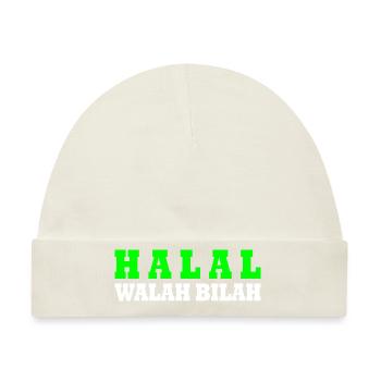 Halal - Baby Premium Organic Mütze - Naturweiß - Vorne