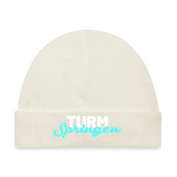Turmspringen logo - Baby Premium Organic Mütze - Naturweiß - Vorne