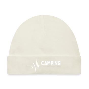 I love camping - Baby Premium Organic Mütze - Naturweiß - Vorne