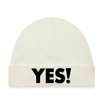 Yes - Baby Premium Organic Mütze - Naturweiß - Vorne