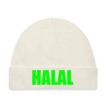 Halal - Baby Premium Organic Mütze - Naturweiß - Vorne