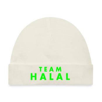 Team halal - Baby Premium Organic Mütze - Naturweiß - Vorne