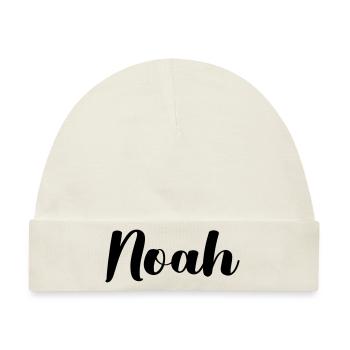 noah - Baby Premium Organic Mütze - Naturweiß - Vorne