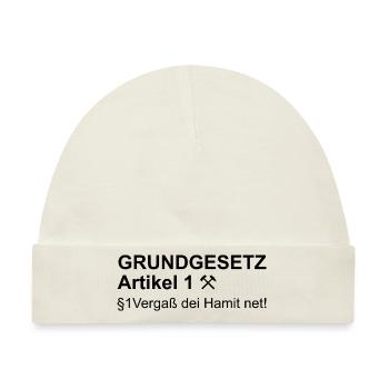 Erzgebirge Grundgesetz - Baby Premium Organic Mütze - Naturweiß - Vorne