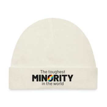 the toughest minority gay flag - Baby Premium Organic Mütze - Naturweiß - Vorne