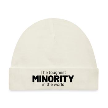 the toughest minority - Baby Premium Organic Mütze - Naturweiß - Vorne