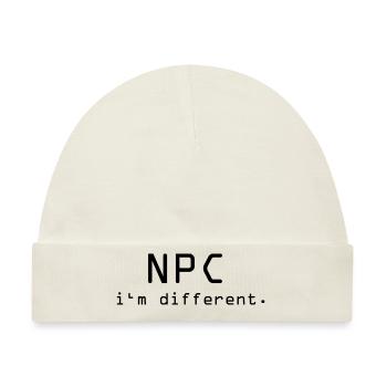 NPC - Non-Player-Character - Baby Premium Organic Mütze - Naturweiß - Vorne
